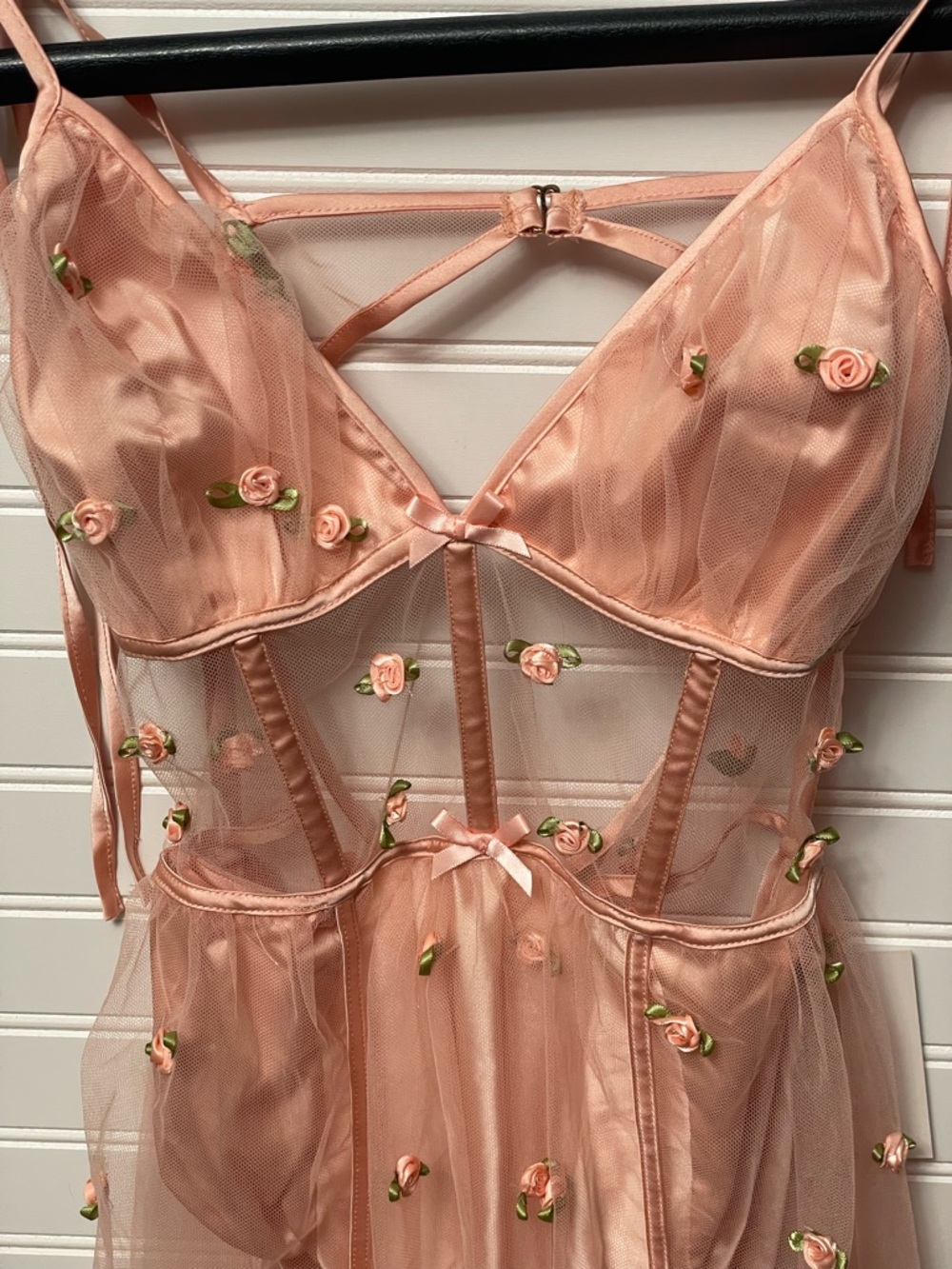 FOR LOVE AND LEMONS JASMINE ROSETTE MAXI DRESS SMALL - Picture 5 of 16
